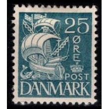 1933-34. Danmark. Karavel. 25 øre. Type I. Ustemplet.